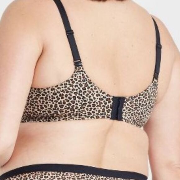 Auden size 46C Full coverage Lightly lined T-shirt bra, New Cheetah print - Picture 6 of 8